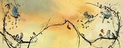 Taking Flight by Kay Davenport - Box Canvas sized 46x18 inches. Available from Whitewall Galleries